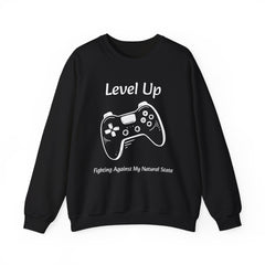 Level Up (Gaming Remote Control) - Unisex Sweatshirt The Diabuddies Store Sweatshirts $32.95