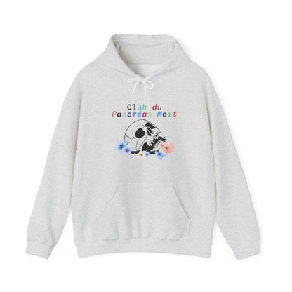 Skull & Flowers, Dead Pancreas Club (French) - Unisex Hoodie The Diabuddies Store Hoodies $32.41