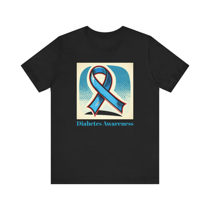Diabetes Awareness, Blue Ribbon - Unisex Tee The Diabuddies Store T-Shirts $22.50