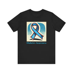 Diabetes Awareness, Blue Ribbon - Unisex Tee The Diabuddies Store T-Shirts $22.50