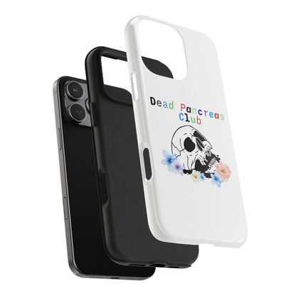 Skull & Flowers Dead Pancreas Club - Phone Case The Diabuddies Store Mobile Phone Cases $18.23