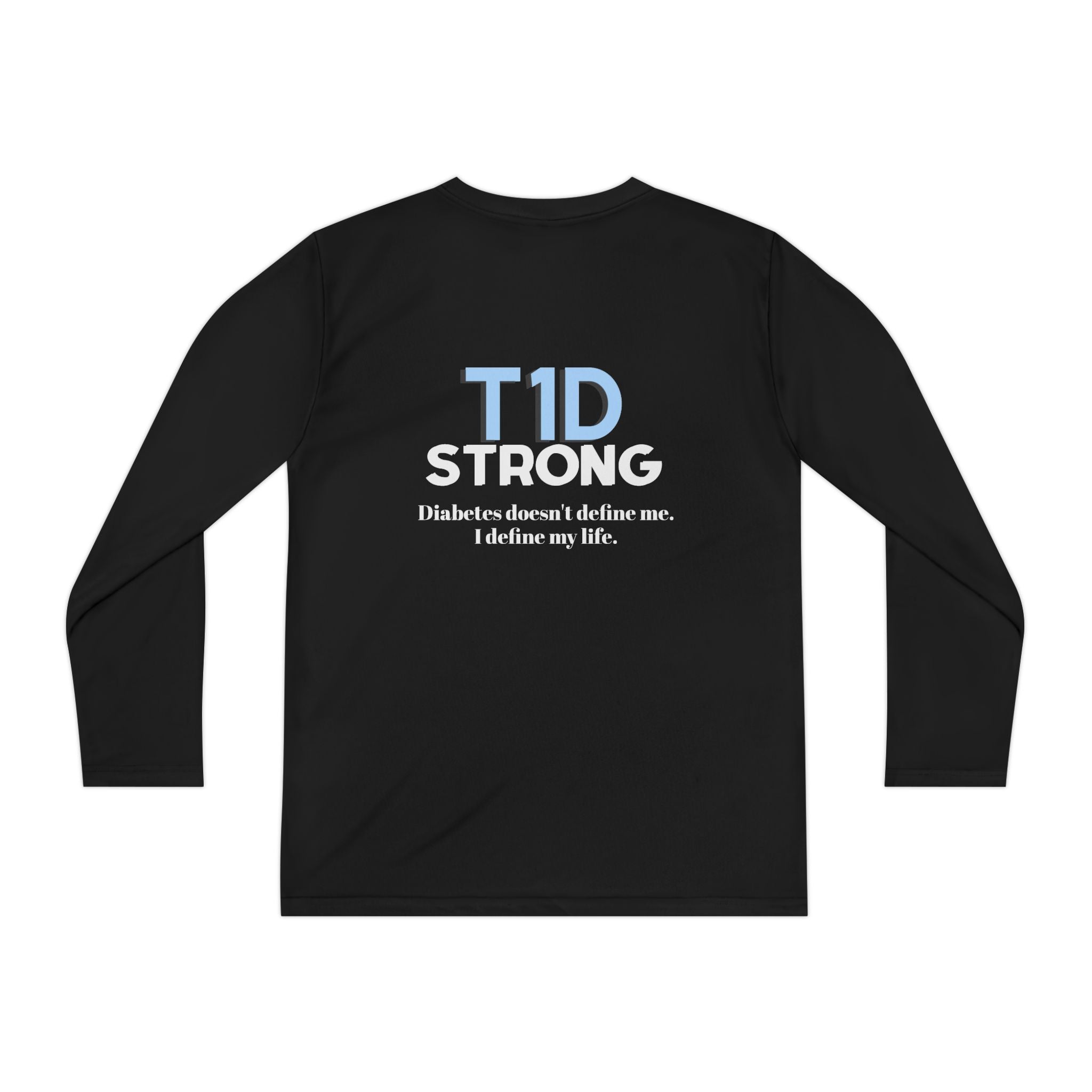 The Diabuddies Store T1D Strong - Long-sleeved Youth Tee Let them wear their strength! The T1D Strong - Long-sleeved Youth Tee is a soft, breathable cotton shirt for kids to show their resilience and raise awareness. Kids clothes Active Lifestyle,Casual W