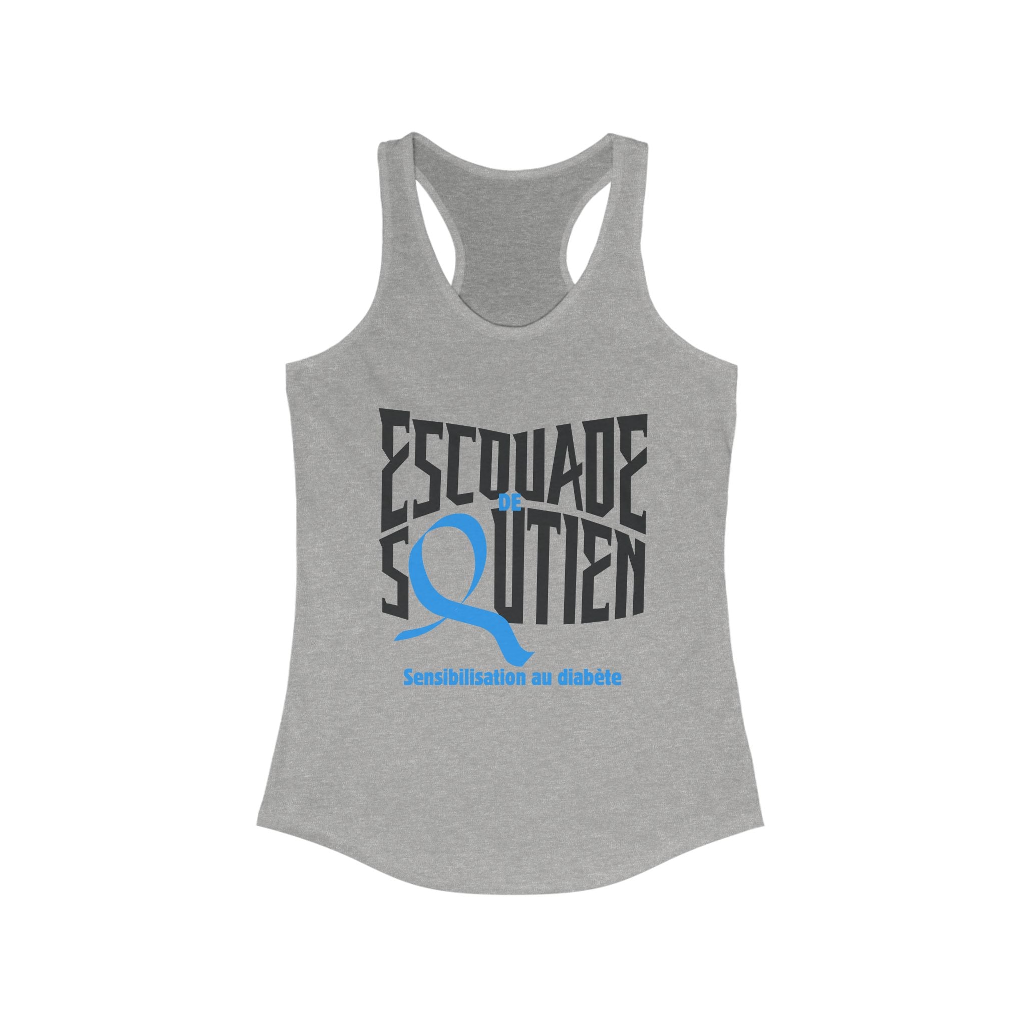 The Diabuddies Store T1D Support Squad (French) - Racerback Tank T1D Support Squad (French) - Racerback Tank: Show your love and solidarity in this soft, comfortable racerback tank. Perfect for warm weather, walks, and awareness events, this tank is for e