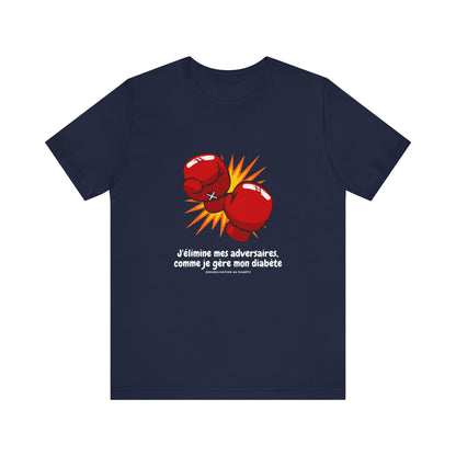 Diabetes & Boxing (French)- Unisex Tee The Diabuddies Store T-Shirts $22.50