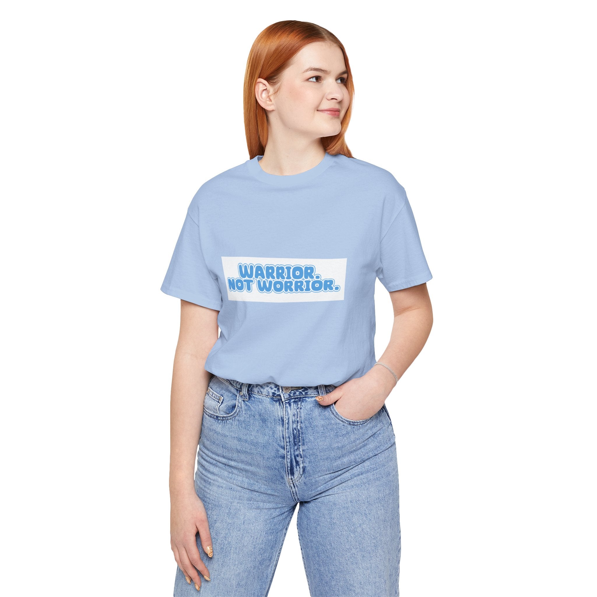 The Diabuddies Store Warrior. Not Worrior. - Unisex Tee Warrior. Not Worrior. - Unisex Tee: For those who face challenges head-on & spell "warrior" right. A clear statement of strength, resilience & sharp detail. T-Shirts $30.27