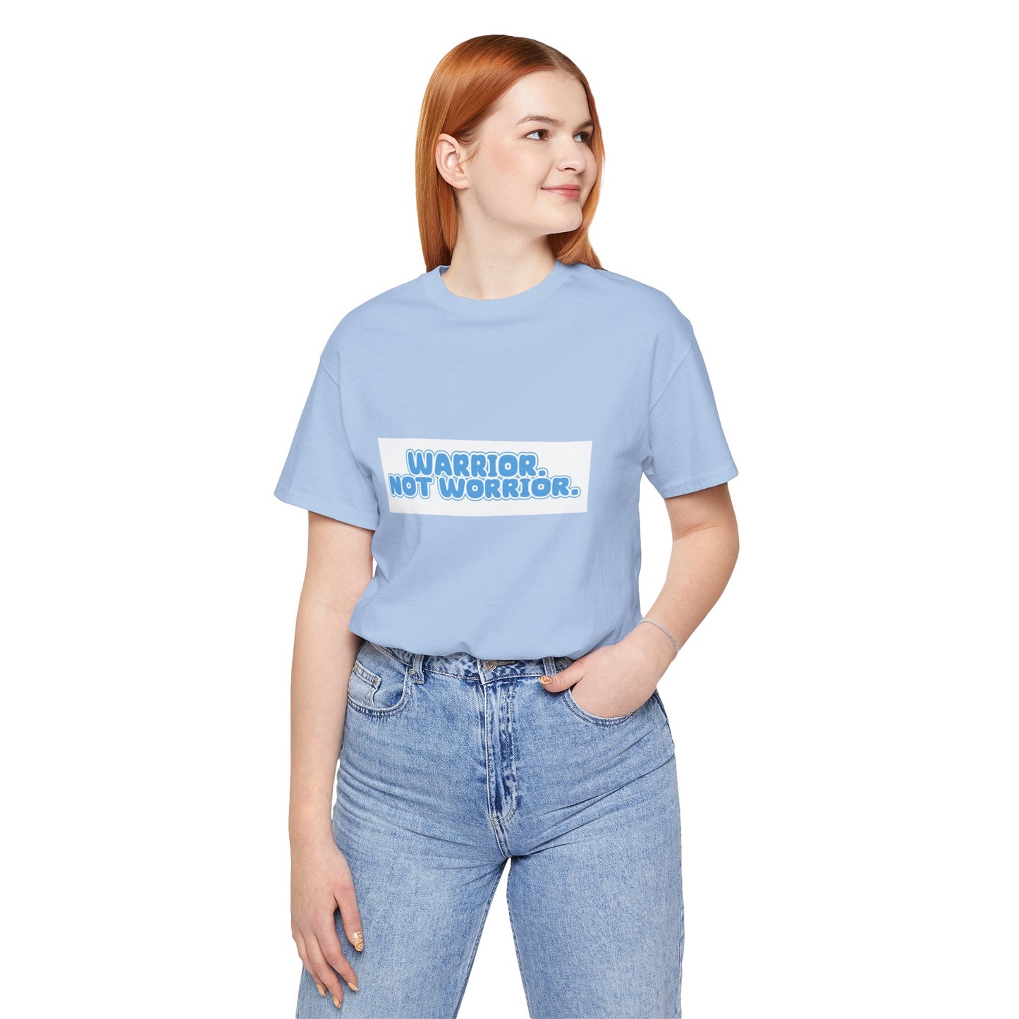 The Diabuddies Store Warrior. Not Worrior. - Unisex Tee Warrior. Not Worrior. - Unisex Tee: For those who face challenges head-on & spell "warrior" right. A clear statement of strength, resilience & sharp detail. T-Shirts $30.27