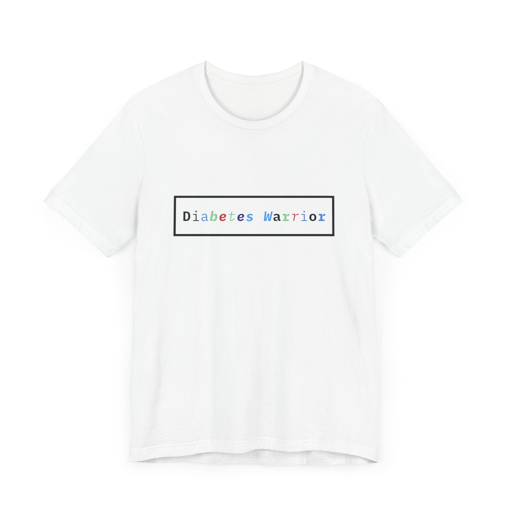 The Diabuddies Store Colorful Diabetes Warrior - Unisex Tee Colorful Diabetes Warrior - Unisex Tee: Offers a comfortable and stylish option for those who appreciate unique designs and supporting Diabetes Awareness. T-Shirts $24.25