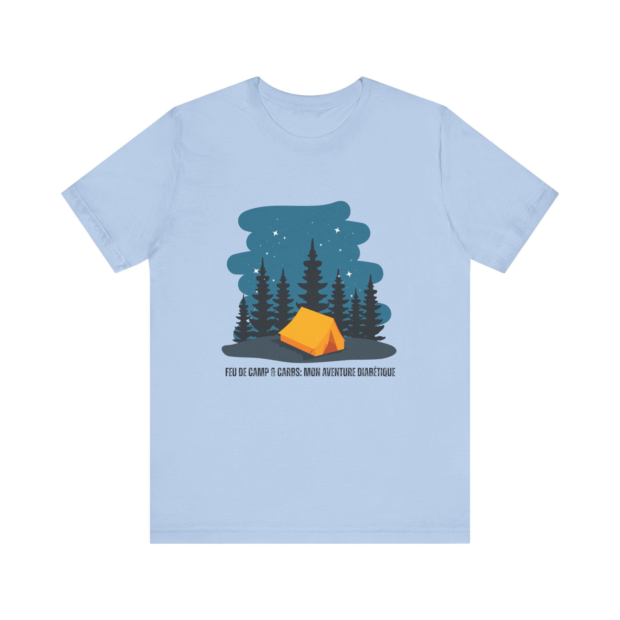 Campfire & Carbs! (French) - Unisex Tee The Diabuddies Store T-Shirts $22.50