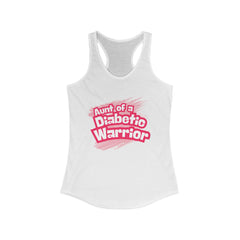 The Diabuddies Store Aunt of a Diabetic Warrior - Racerback Tank Aunt of a Diabetic Warrior - Racerback Tank: Your love, their strength, your comfort. For incredible aunts, this tank shows unwavering support and encouragement for your loved one bravely ba
