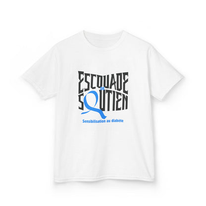 The Diabuddies Store Diabetes Support Squad (French) - Kids Tee Diabetes Support Squad (French) - Kids Tee: Unite against diabetes with the Diabetes Support Squad Kids' French Tee! This super-soft t-shirt is perfect for little heroes showing their support
