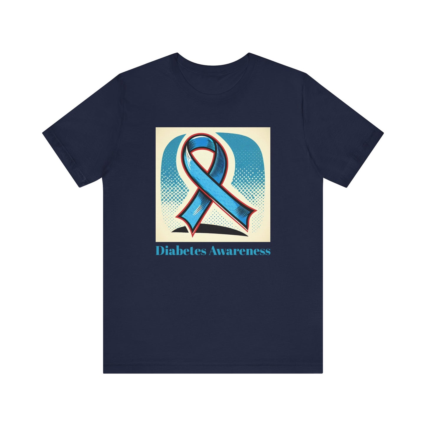 Diabetes Awareness, Blue Ribbon - Unisex Tee The Diabuddies Store T-Shirts $22.50