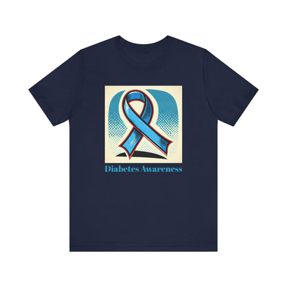 Diabetes Awareness, Blue Ribbon - Unisex Tee The Diabuddies Store T-Shirts $22.50