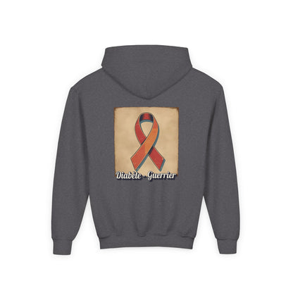 The Diabuddies Store Diabetes Warrior, Retro Look French - Guerrier Youth Hoodie Diabetes Warrior, Retro Look French - Guerrier Youth Hoodie: Let your young one show off their strength and style with our French Youth Hoodie! Hoodies $32.49