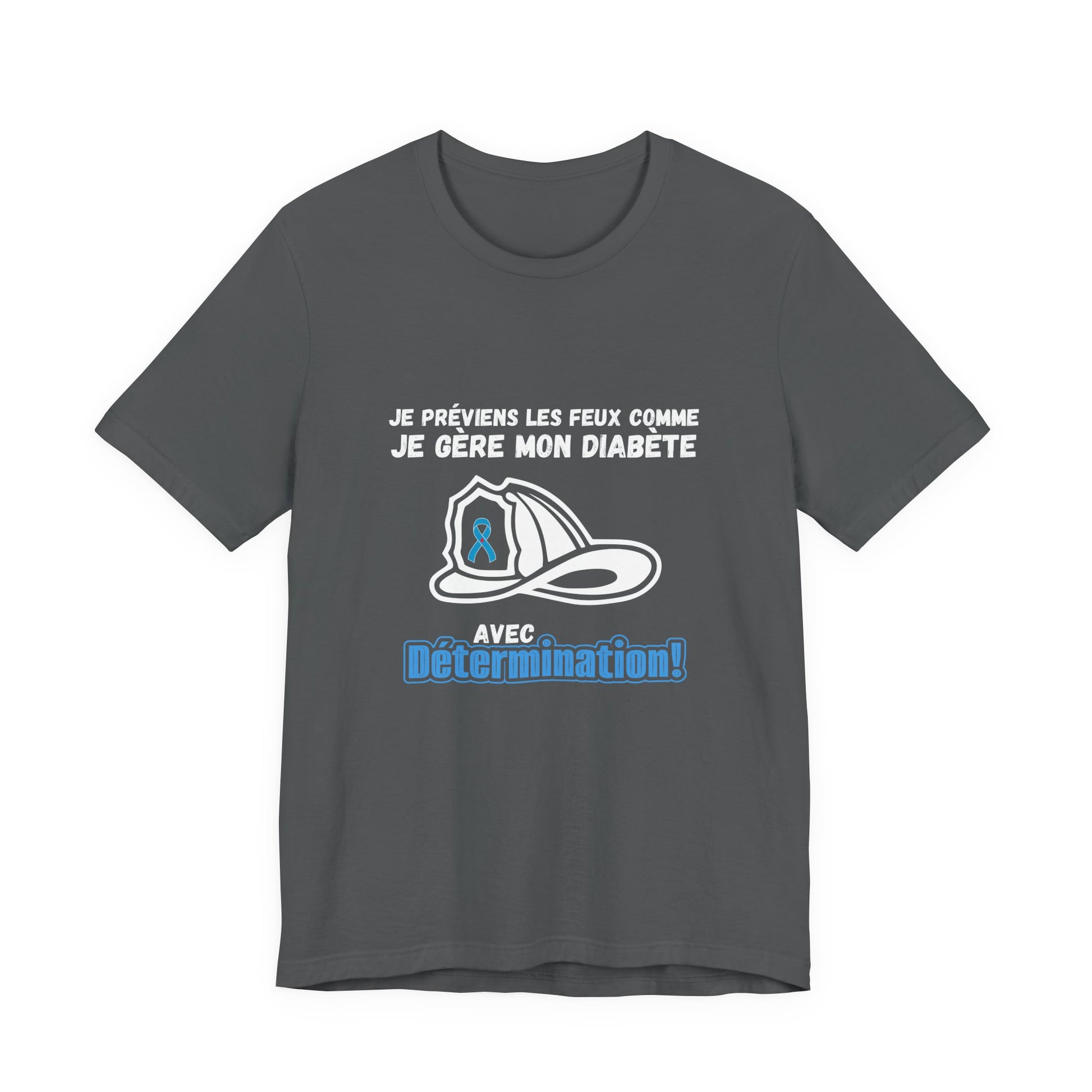 The Diabuddies Store Diabetes & Fire Prevention (French) - Unisex Tee Diabetes & Fire Prevention (French) - Unisex Tee: For the unsung heroes who dedicate their lives to keeping communities safe, while diligently managing their own health. Our Tee is desi