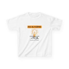 The Diabuddies Store My Blood Sugar Doesn't Agree (French) - Kids Tee My Blood Sugar Doesn't Agree (French) - Kids Tee: A humorous tee for the little warrior in your life. This "Ma glycémie n'aime pas tes idées" Kids' French Tee is a fun and relatable way
