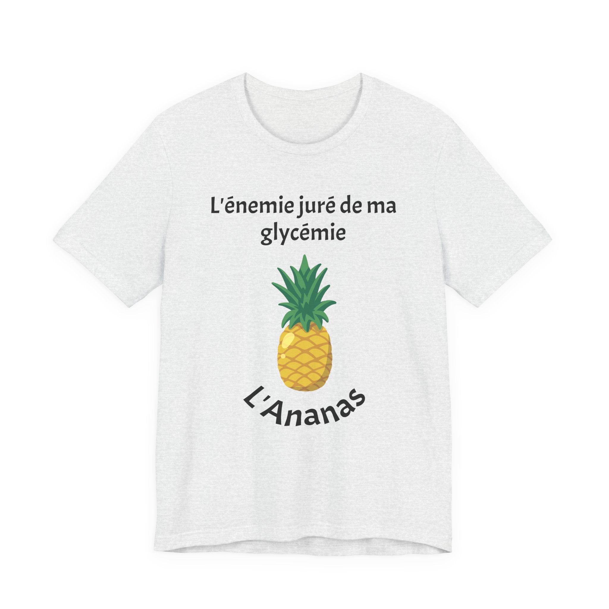 Blood Sugar's Arch Nemesis The Pineapple (French) Unisex Tee The Diabuddies Store T-Shirts $25.00