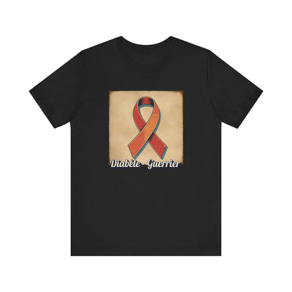 Diabetes Warrior, Retro Style (French/Guerrier) Unisex Tee The Diabuddies Store T-Shirts $30.27