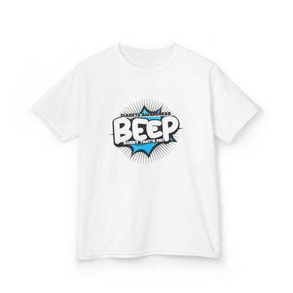 The Diabuddies Store Beep! Sorry that's me! - Kids Tee Beep! Sorry that's me! - Kids Tee: This playful tee is perfect for the little one who's full of energy and charm. The fun design features the word "beep" and the phrase "Sorry, that's me!", a cute and