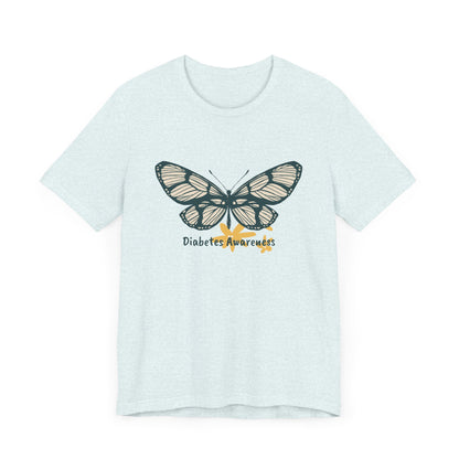 Green Butterfly & Flowers - Unisex Tee The Diabuddies Store T-Shirts $24.25