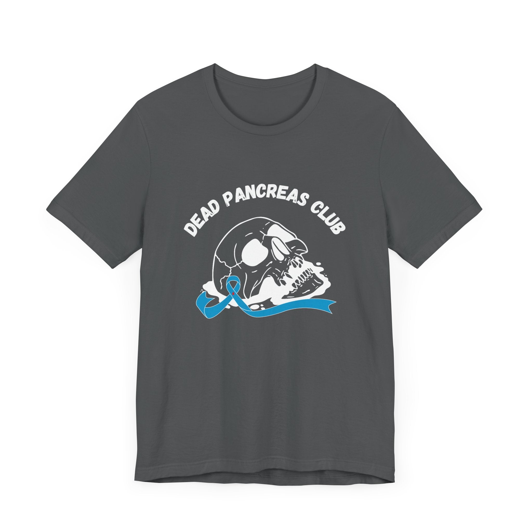 Skull & Blue Ribbon, Dead Pancreas Club - Unisex Tee The Diabuddies Store T-Shirts $22.50