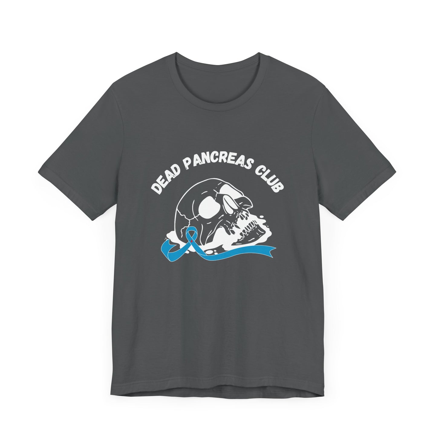Skull & Blue Ribbon, Dead Pancreas Club - Unisex Tee The Diabuddies Store T-Shirts $22.50