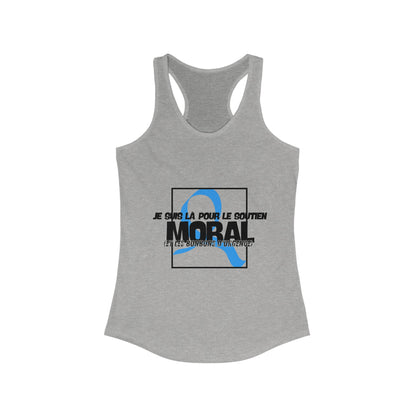 The Diabuddies Store Moral Support and Emergency Candy (French) - Racerback Tank Moral Support and Emergency Candy (French) - Racerback Tank: Being a friend to someone with diabetes means being ready for anything – from offering a listening ear to, well,