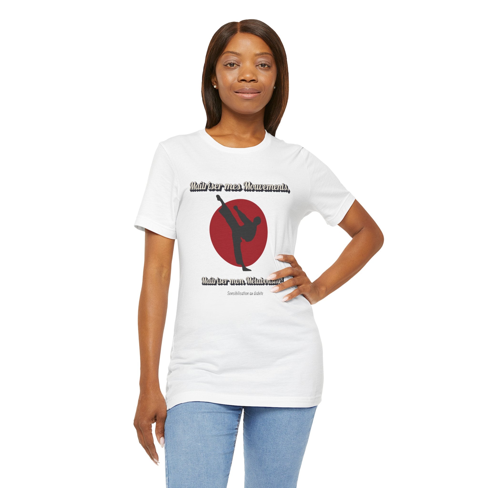 Diabetes & Karate (French) - Unisex Tee The Diabuddies Store T-Shirts $30.27