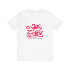 Proud Aunt of Diabetic Warrior (French/Nephew) - Unisex Tee The Diabuddies Store T-Shirts $22.50