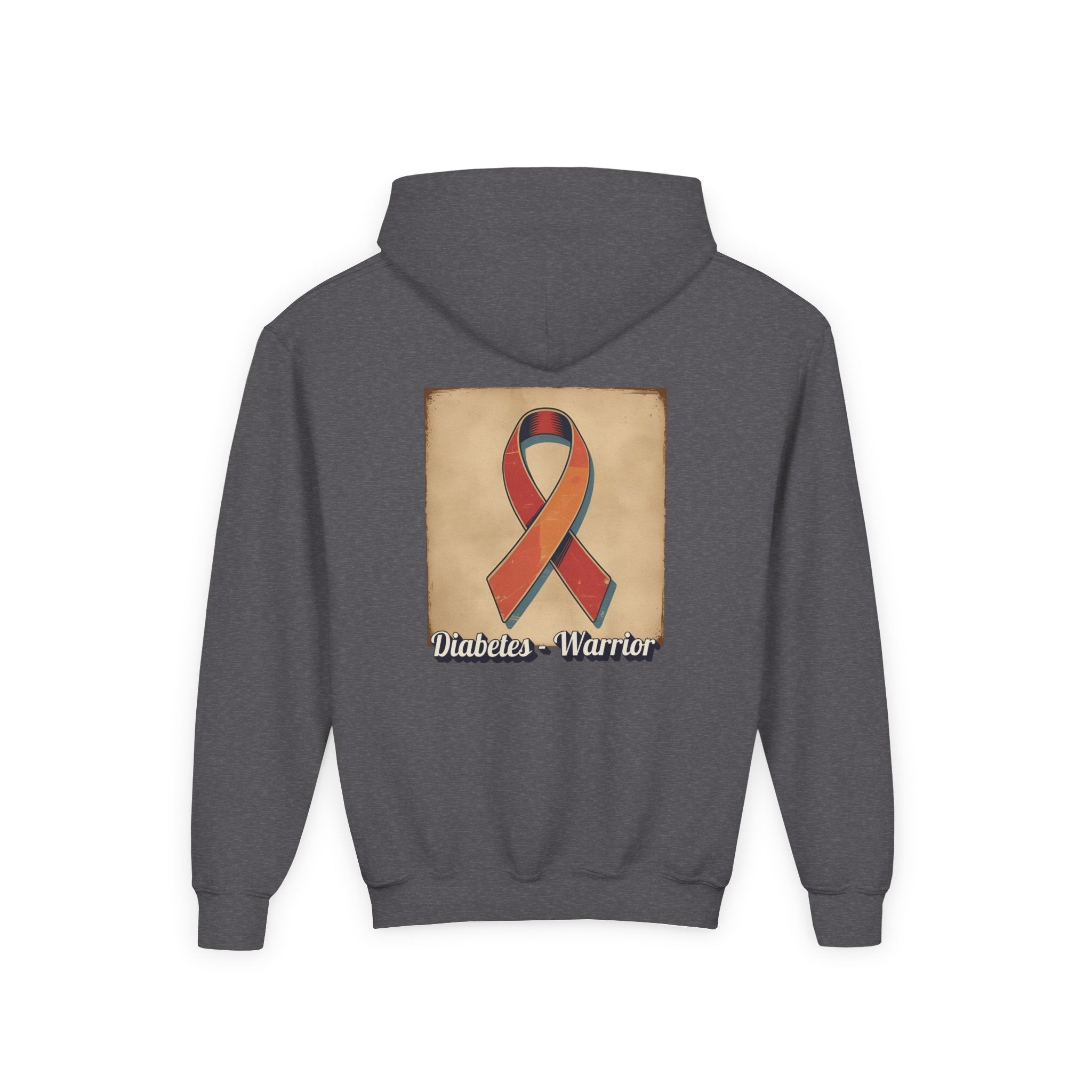 Diabetes Warrior, Retro Look - Youth Hoodie