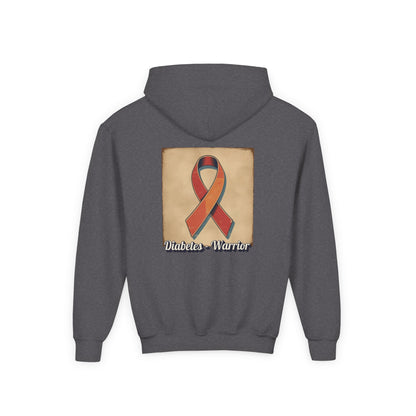 Diabetes Warrior, Retro Look - Youth Hoodie