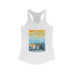 The Diabuddies Store Life is an Adventure, Mountains - Racerback Tank Life is an Adventure, Mountains - Racerback Tank: Embrace the call of the wild with our Tank. This Tank is for anyone who finds their soul in the great outdoors, from mountain peaks to