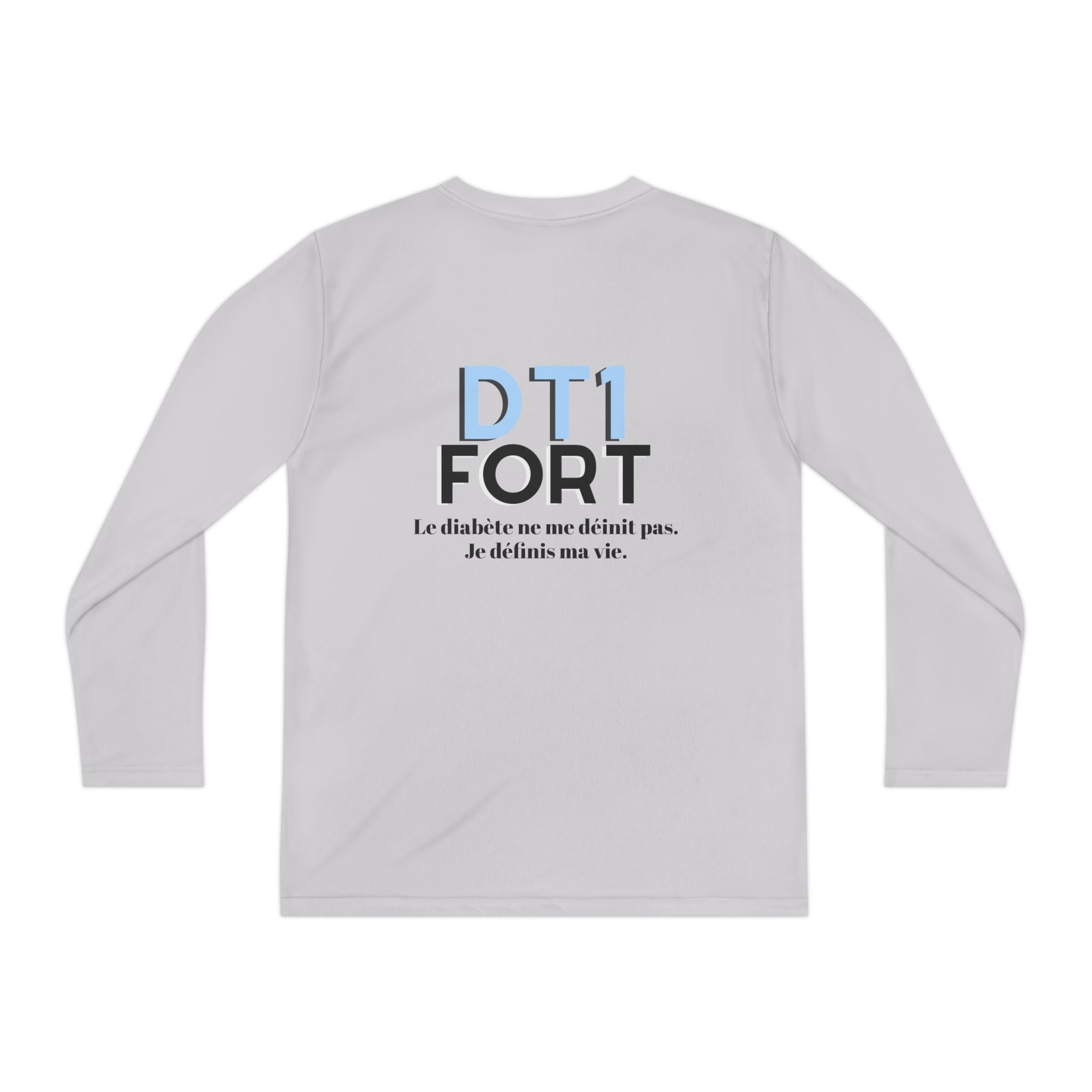 The Diabuddies Store T1D Strong (French) - Long-sleeved Youth Tee T1D Strong (French) - Long-sleeved Youth Tee is a soft, breathable and lets kids wear their resilience with pride. It's a simple yet powerful way to raise awareness for Type 1 Diabetes. Kid