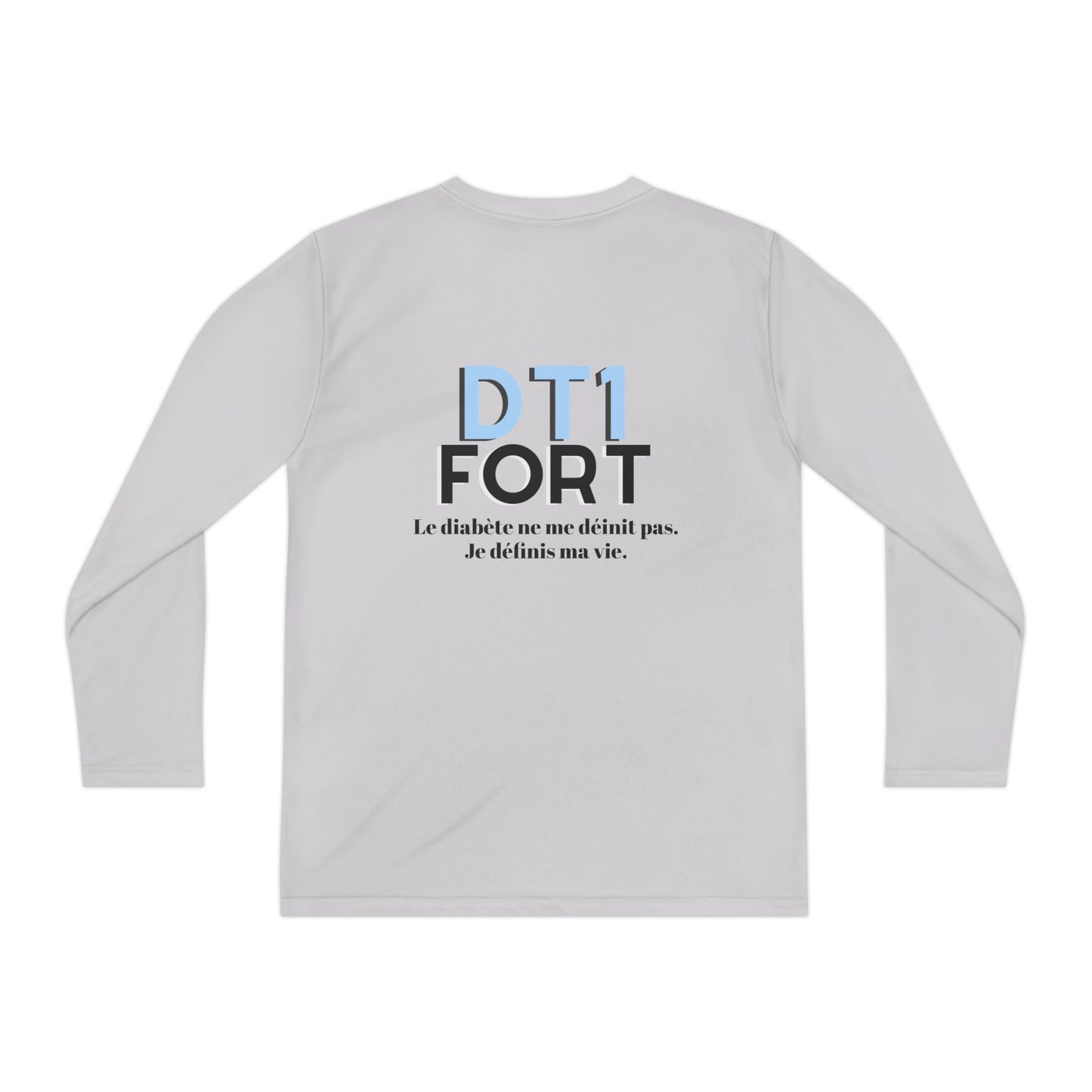 The Diabuddies Store T1D Strong (French) - Long-sleeved Youth Tee T1D Strong (French) - Long-sleeved Youth Tee is a soft, breathable and lets kids wear their resilience with pride. It's a simple yet powerful way to raise awareness for Type 1 Diabetes. Kid