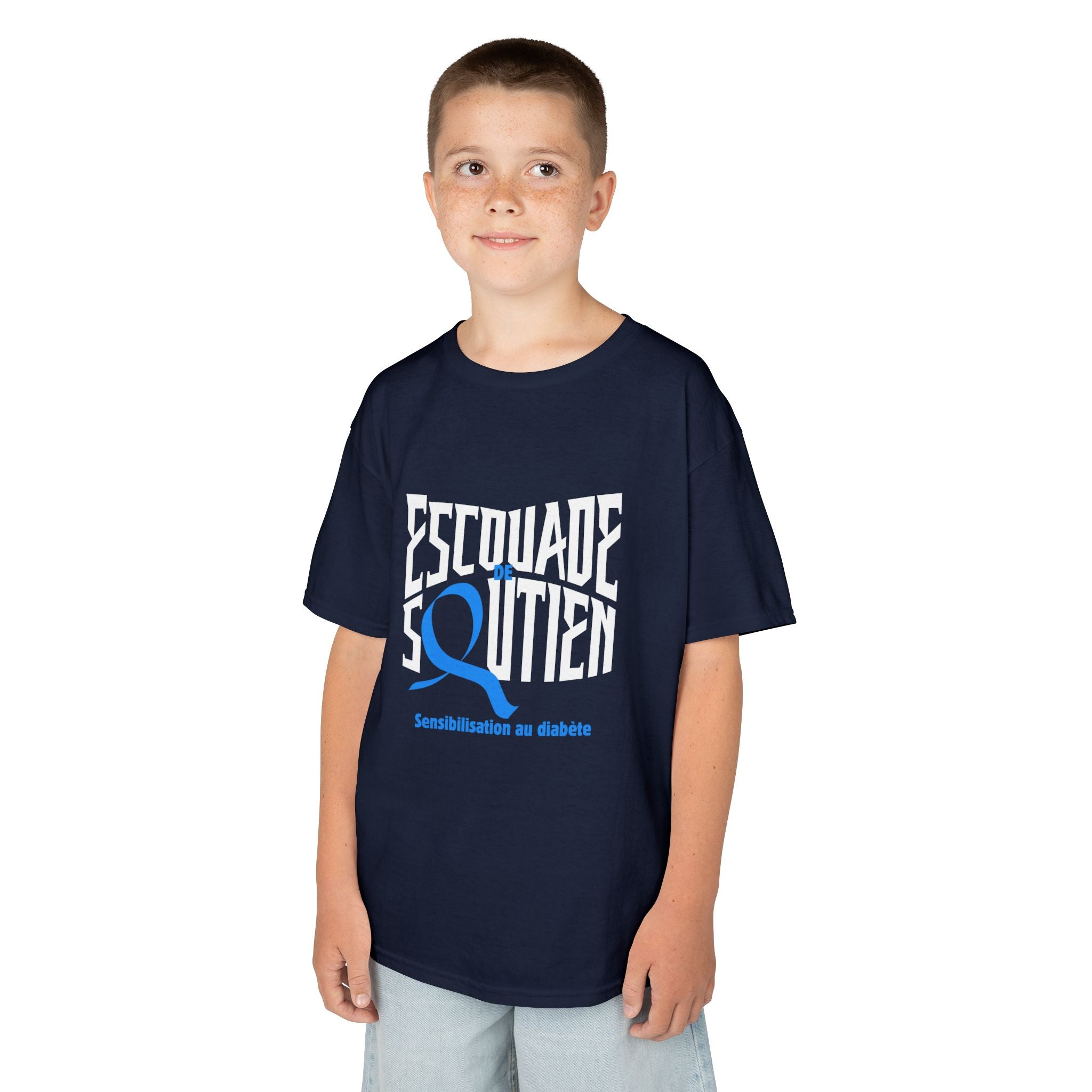The Diabuddies Store Diabetes Support Squad (French) - Kids Tee Diabetes Support Squad (French) - Kids Tee: Unite against diabetes with the Diabetes Support Squad Kids' French Tee! This super-soft t-shirt is perfect for little heroes showing their support