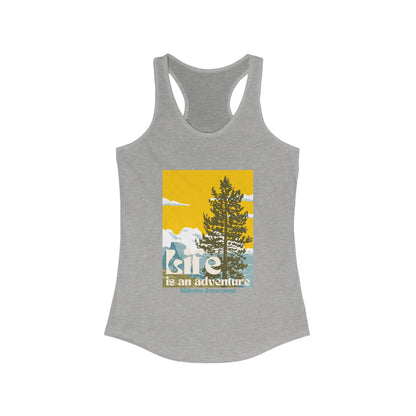 The Diabuddies Store Life is an Adventure, Nature - Racerback Tank Life is an Adventure, Nature - Racerback Tank: Embrace the call of the wild with our "Life is an adventure" Tank. This Tank is for anyone who finds their soul in the great outdoors, from m