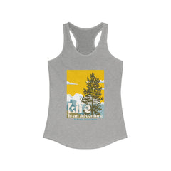 The Diabuddies Store Life is an Adventure, Nature - Racerback Tank Life is an Adventure, Nature - Racerback Tank: Embrace the call of the wild with our "Life is an adventure" Tank. This Tank is for anyone who finds their soul in the great outdoors, from m