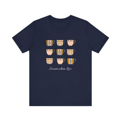 The Diabuddies Store Diabetes Awareness, Sweet when Low - Unisex Tee Diabetes Awareness, Sweet when Low - Unisex Tee: Why not add sugar when low? This "Sweet When Low" tee gets it. For those who know the unique craving for something sweet during a blood s