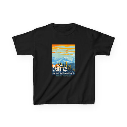 The Diabuddies Store Life is an Adventure, Mountains - Kids Tee Life is an Adventure, Mountains - Kids Tee: Inspire your little explorer with our "Life is an Adventure, Mountains" Kids Tee! This super soft and comfortable t-shirt is perfect for young adve