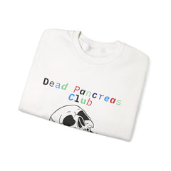 Skull & Flowers, Dead Pancreas Club - Unisex Sweatshirt The Diabuddies Store Sweatshirts $35.70
