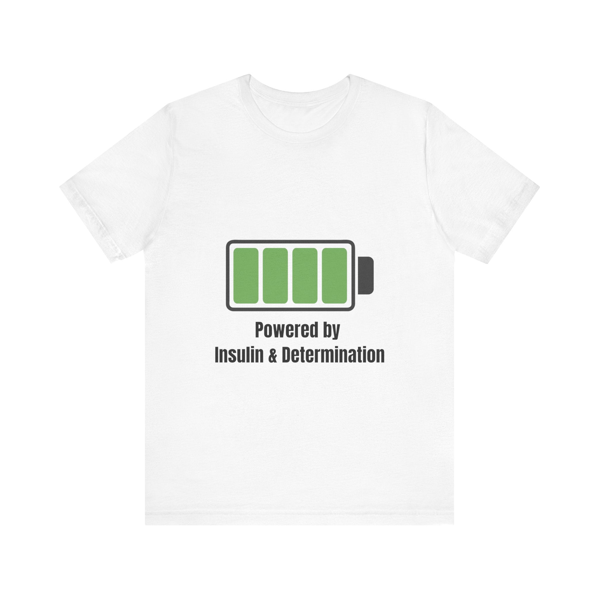 Powered By Insulin - Unisex Tee The Diabuddies Store T-Shirts $24.25