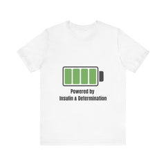 Powered By Insulin - Unisex Tee The Diabuddies Store T-Shirts $24.25