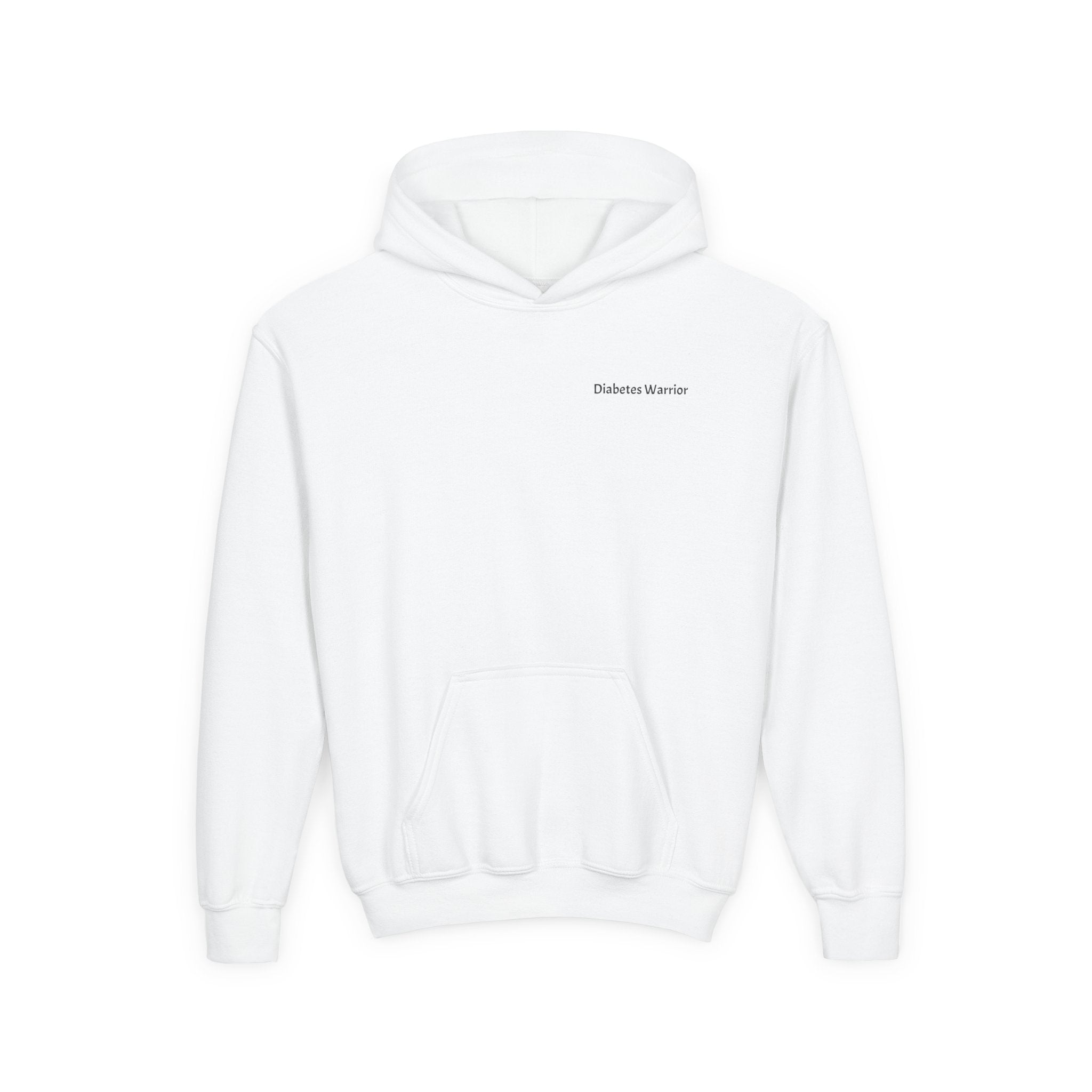 Diabetes Awareness Blue Ribbon - Youth Hoodie The Diabuddies Store Hoodies $31.56