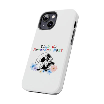 Skull & Flowers, Dead Pancreas Club (French) - Phone Cases The Diabuddies Store Mobile Phone Cases $18.23