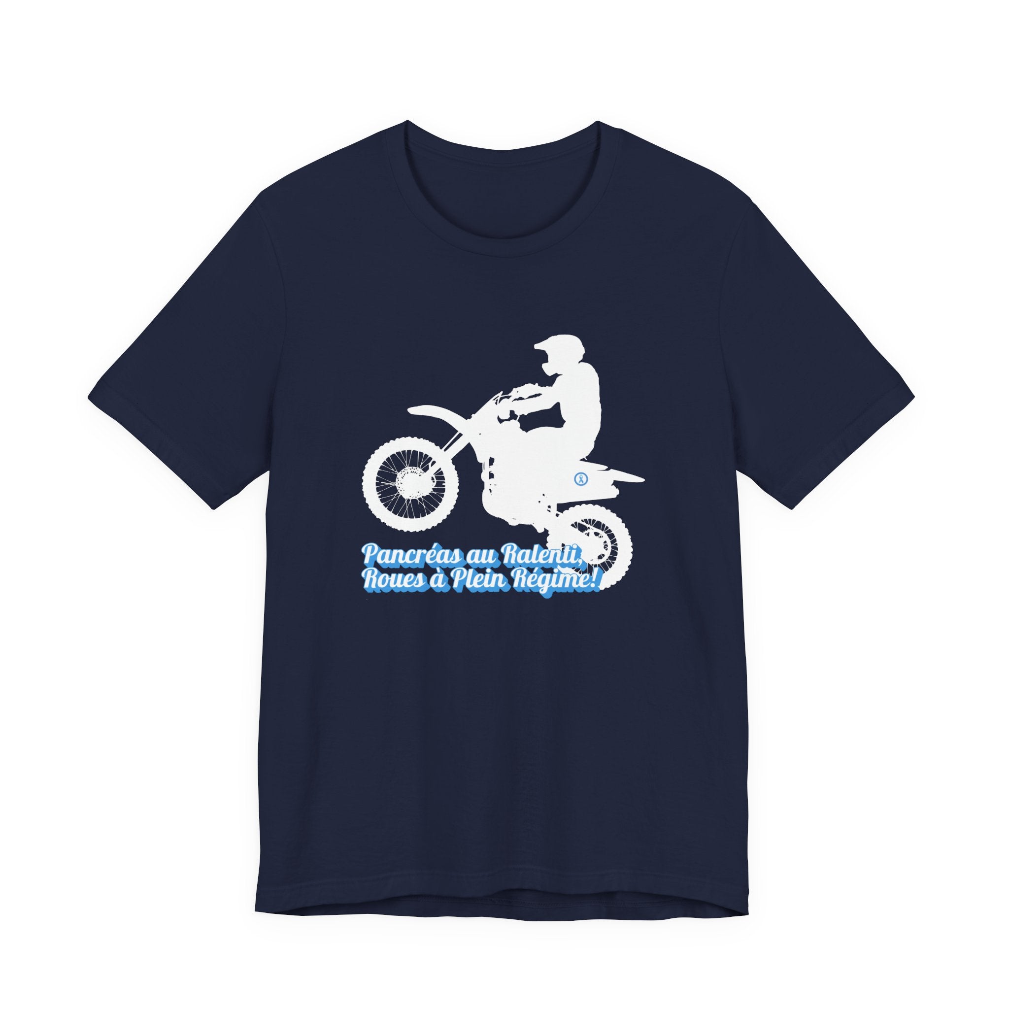 Lazy Pancreas, Wheels at Full Speed (French) - Unisex Tee The Diabuddies Store T-Shirts $22.50