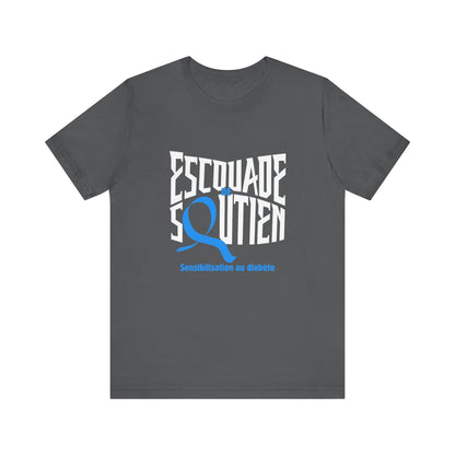 The Diabuddies Store T1D Support Squad (French)- Unisex Tee T1D Support Squad (French)- Unisex Tee: Join the T1D Support Squad! A soft, comfy tee for anyone showing love and solidarity for the T1D warrior in their life. T-Shirt Awareness clothing,Casual W