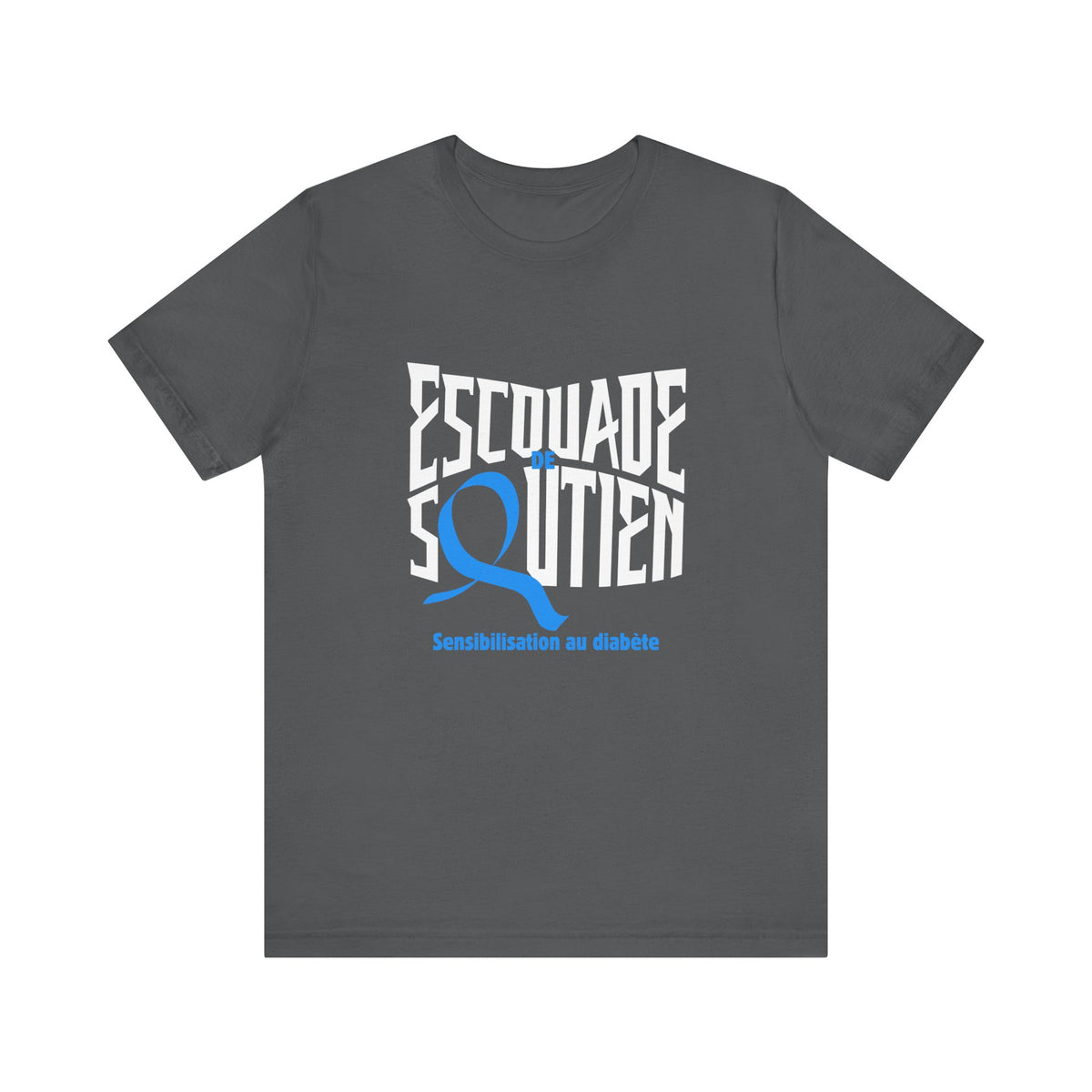 The Diabuddies Store T1D Support Squad (French)- Unisex Tee T1D Support Squad (French)- Unisex Tee: Join the T1D Support Squad! A soft, comfy tee for anyone showing love and solidarity for the T1D warrior in their life. T-Shirt Awareness clothing,Casual W