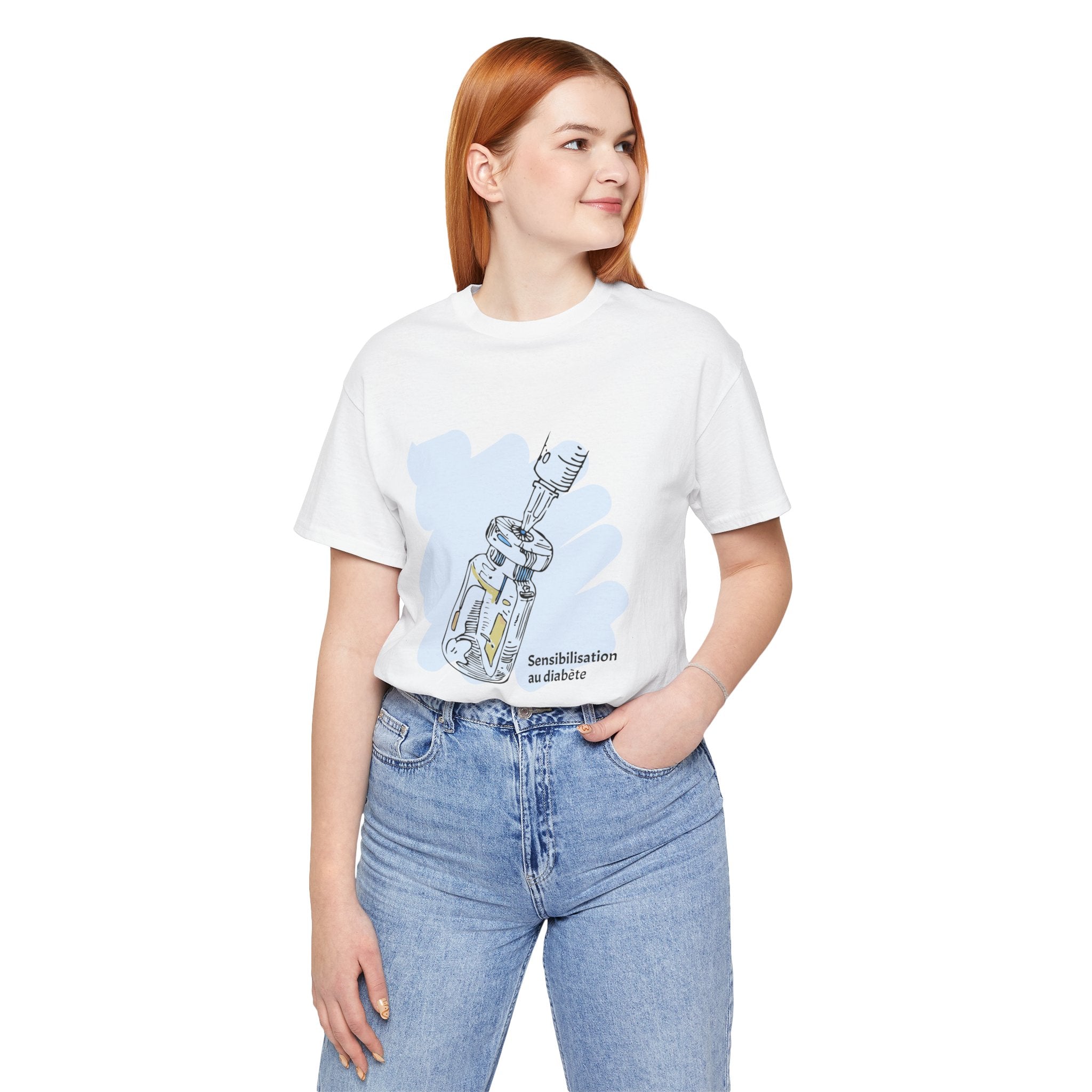 Insulin Vial - Diabetes Awareness (French) - Unisex Tee The Diabuddies Store T-Shirts $22.50