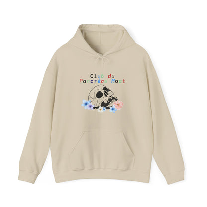 Skull & Flowers, Dead Pancreas Club (French) - Unisex Hoodie The Diabuddies Store Hoodies $32.41