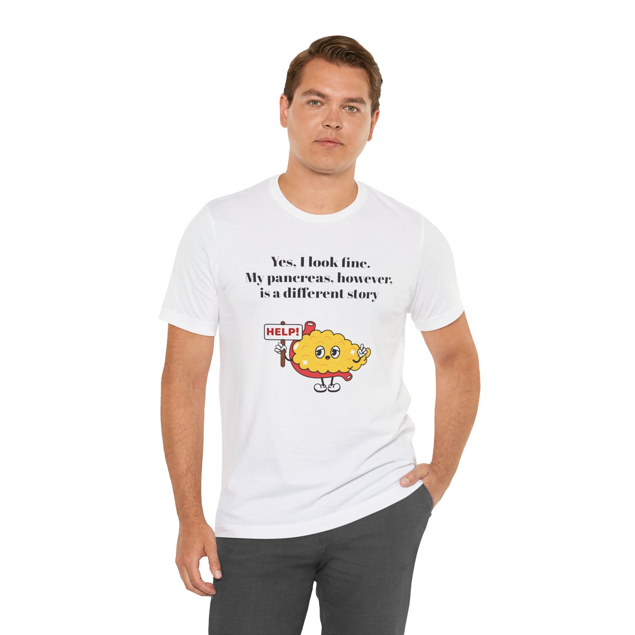 I'm Fine, Not my Pancreas - Unisex Tee The Diabuddies Store T-Shirts $24.25