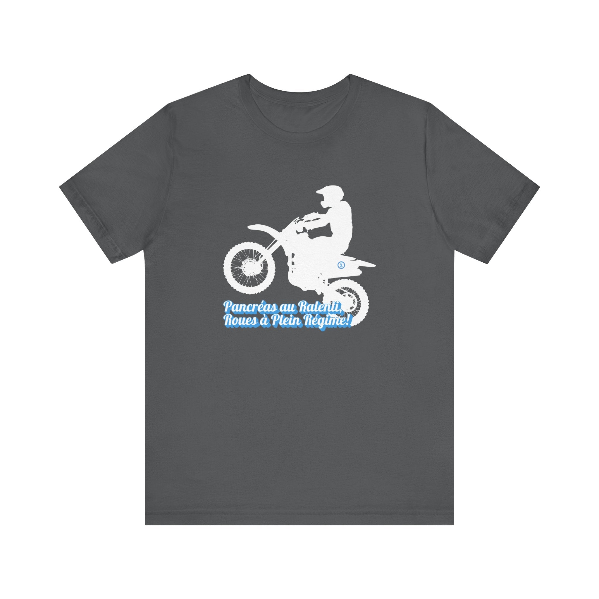 Lazy Pancreas, Wheels at Full Speed (French) - Unisex Tee The Diabuddies Store T-Shirts $22.50